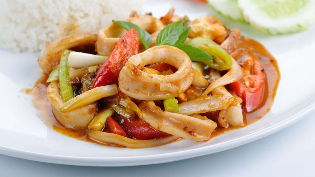 Resep cumi pedas aroma kemangi