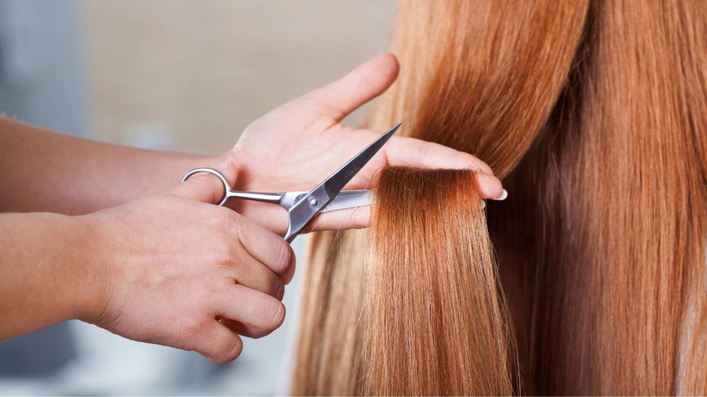Potongan rambut tipis wanita