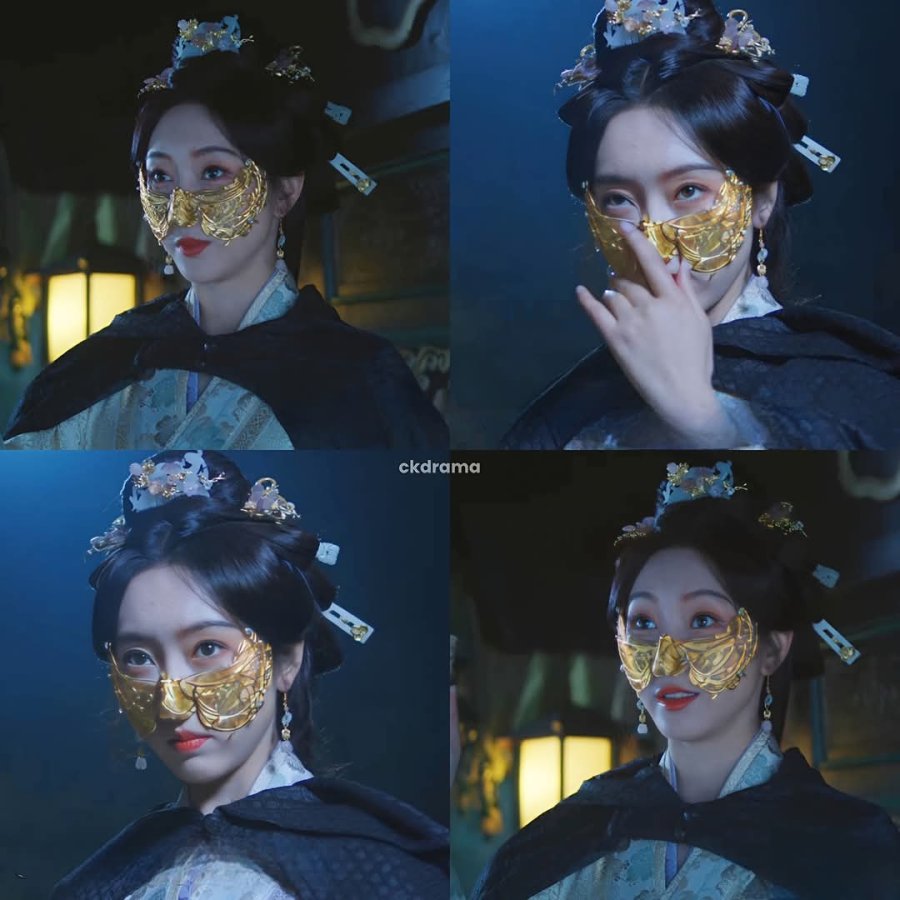Su E Huang/ Nyonya Menara Yu setelah dihukum potong hidung oleh Wei Shao