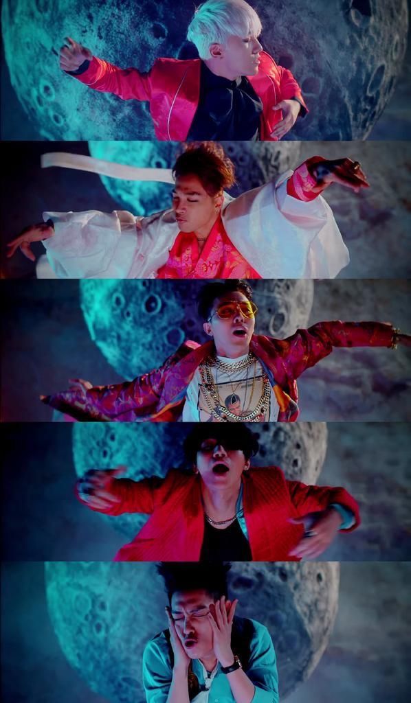 Konsep bulan di MV "Bae Bae" BIGBANG