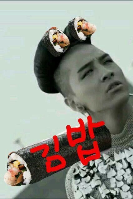 Rambut kimbab Taeyang di MV Monster