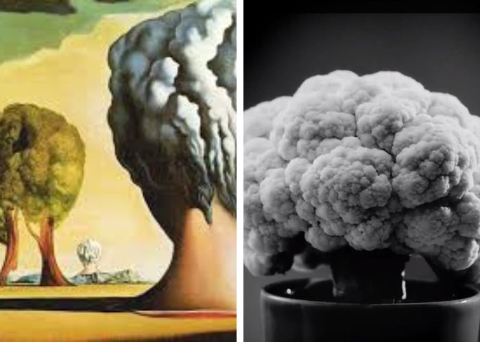 Salvador Dali "The Three Sphinxes of Bikini" (kiri)