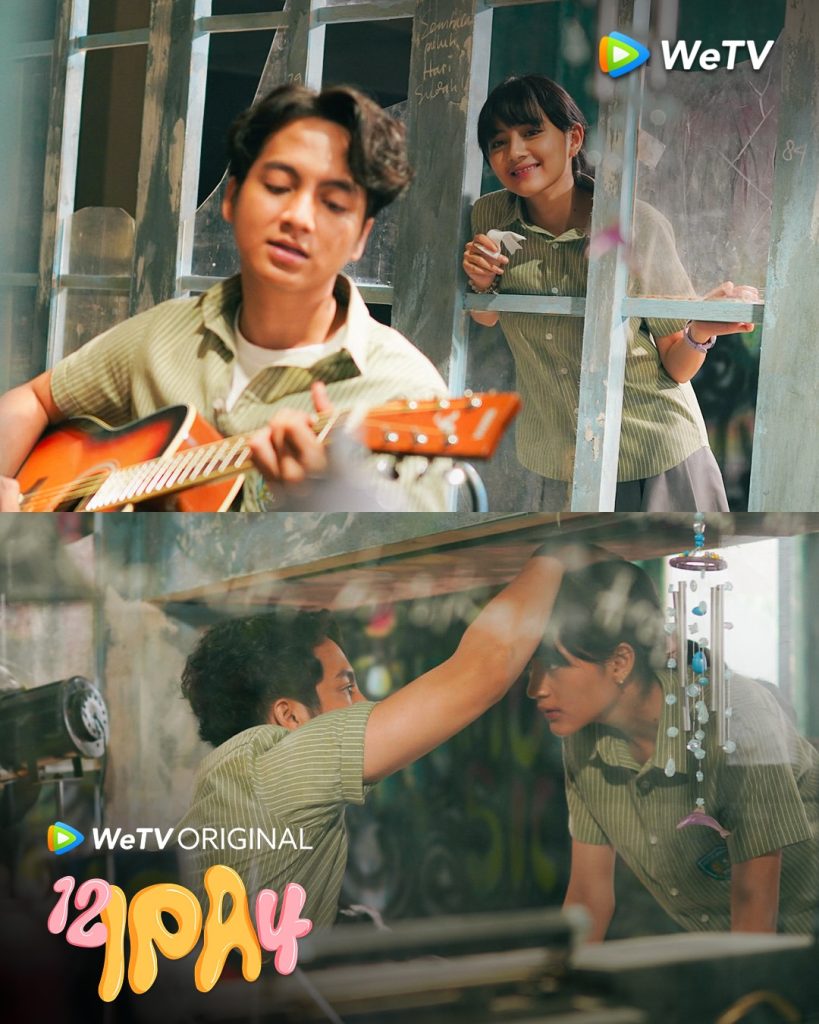 Hanin dan Najoan di secret room mereka di 12 IPA 4