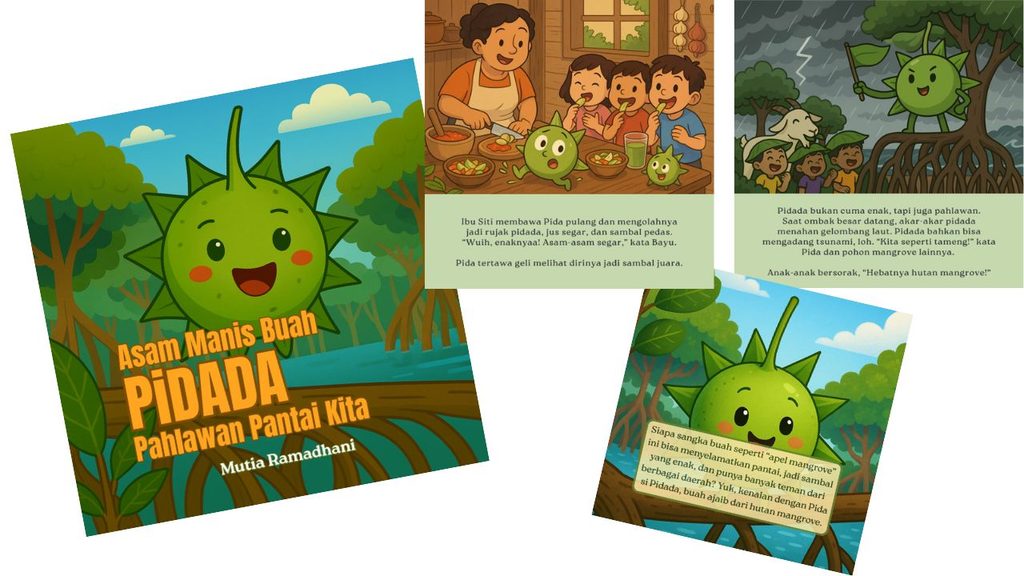 Salah satu buku edukasi lingkungan tentang mangrove yang kutulis dan diterbitkan di IPB Press (Sumber: Mutia Ramadhani)
